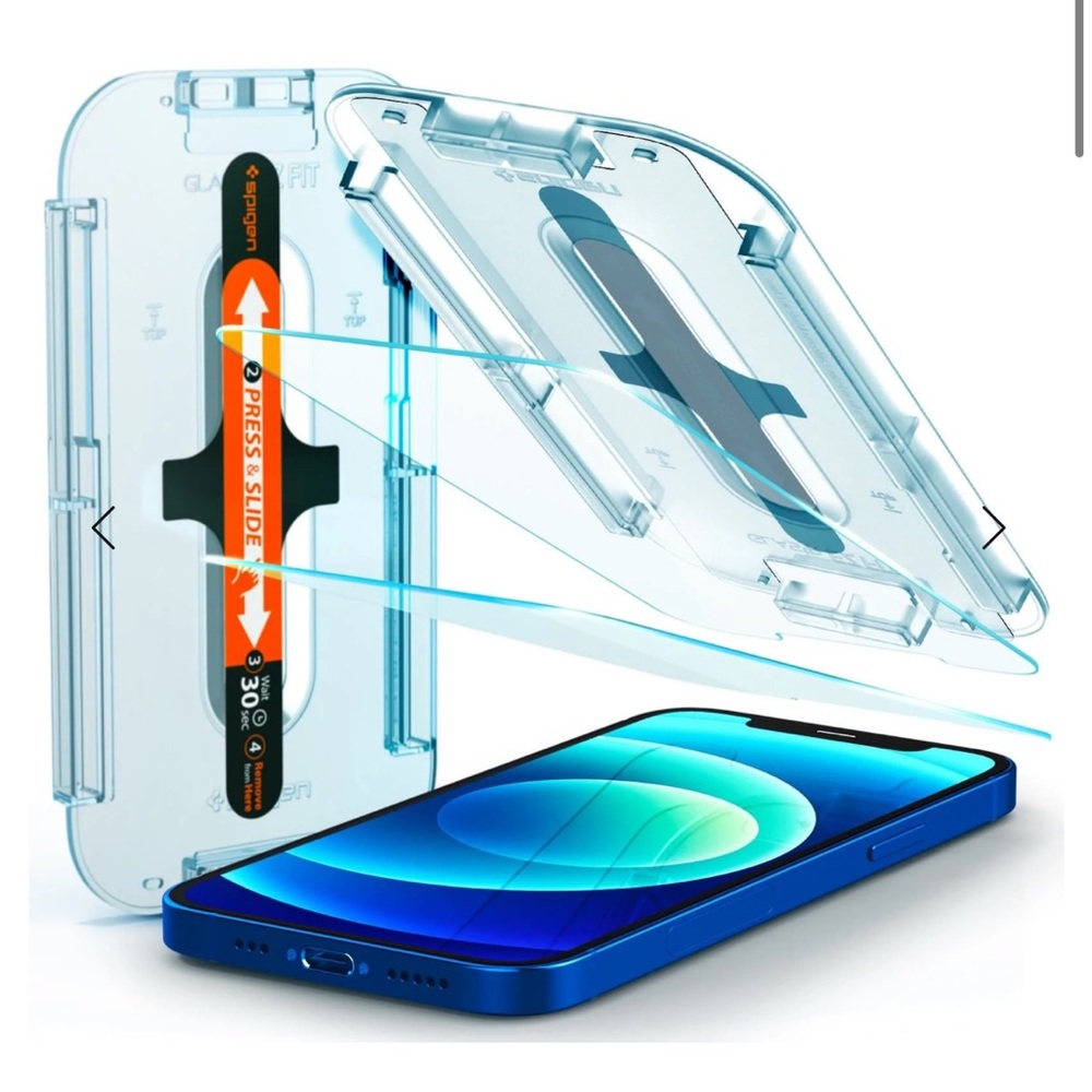 🆕 Spigen iPhone 12/12 Pro Screen Protector EZ FIT GLAS.tR SLIM